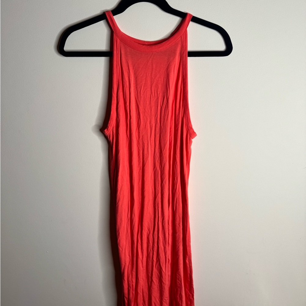 Old Navy Vibrant Coral Midi Dress